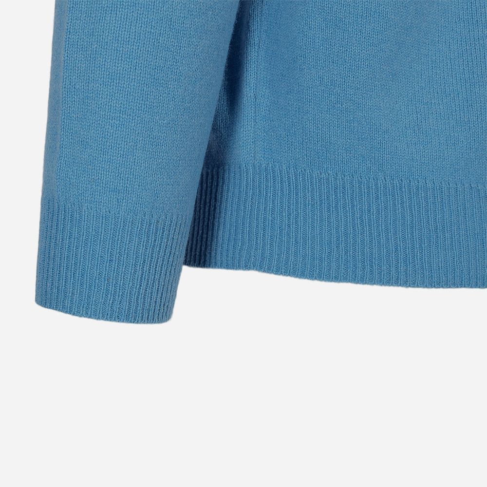 Crew Neck Lambswool -  Blue Sky