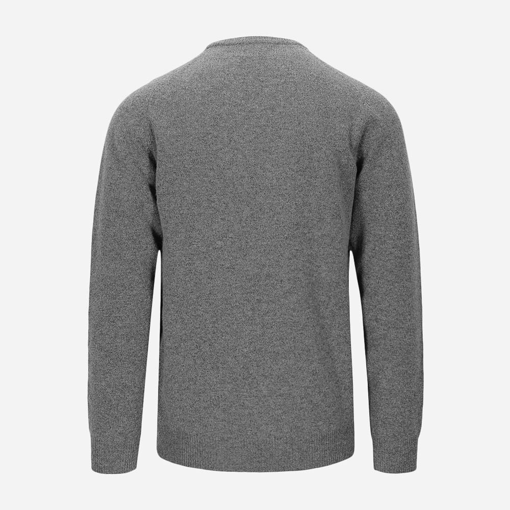 Crew Neck Lambswool -  Grey Mix