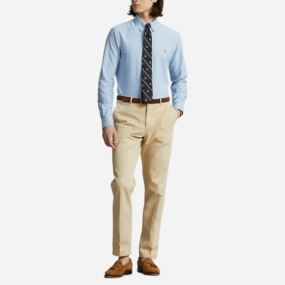 Custom Fit Oxford Shirt - Blue