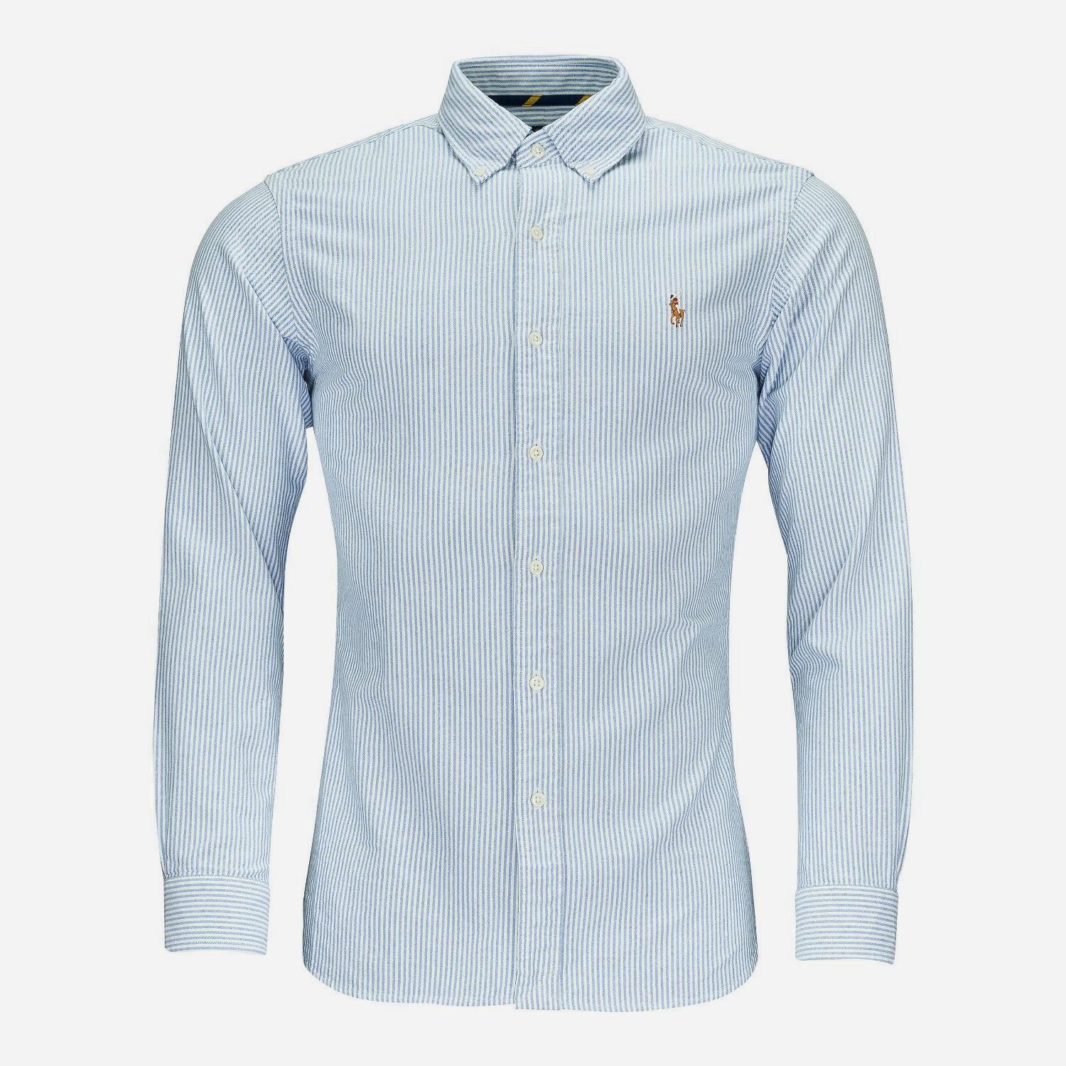 Custom Fit Oxford Shirt - Blue/White