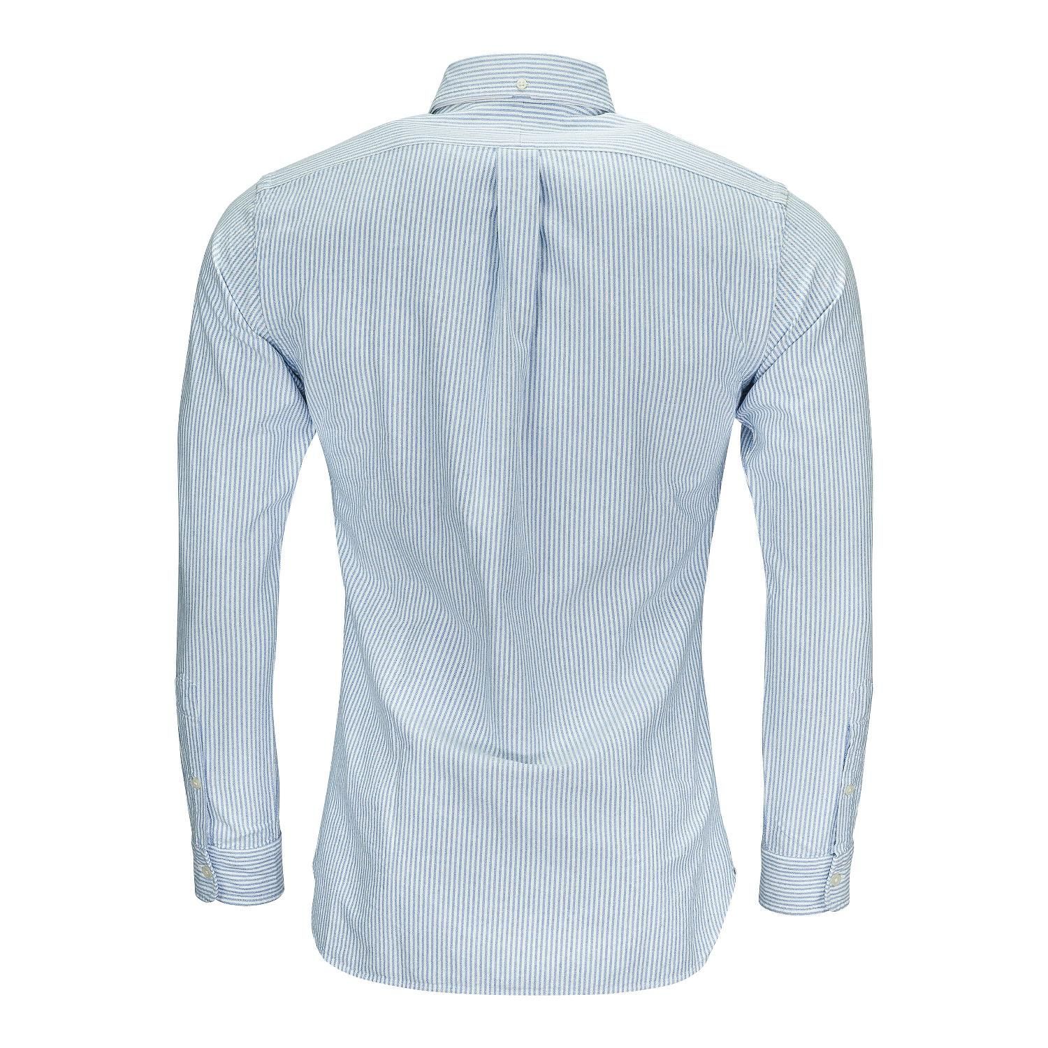 Custom Fit Oxford Shirt - Blue/White