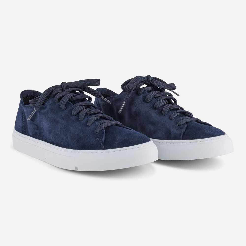 Loria Low Navy Suede