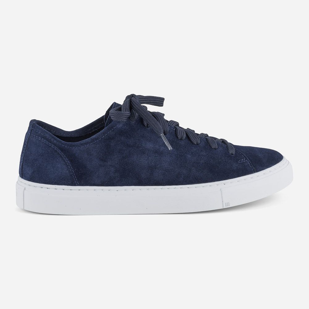 Loria Low Navy Suede