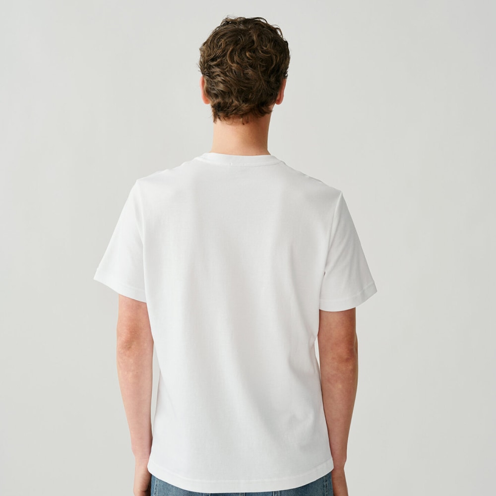 Roundneck Cotton Jersey Tee Men - White
