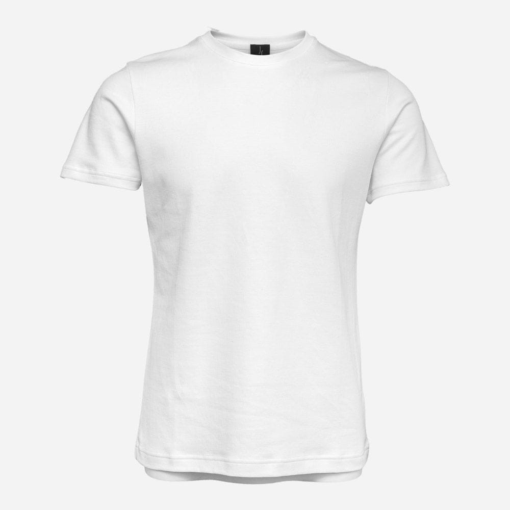 Roundneck Cotton Jersey Tee Men - White