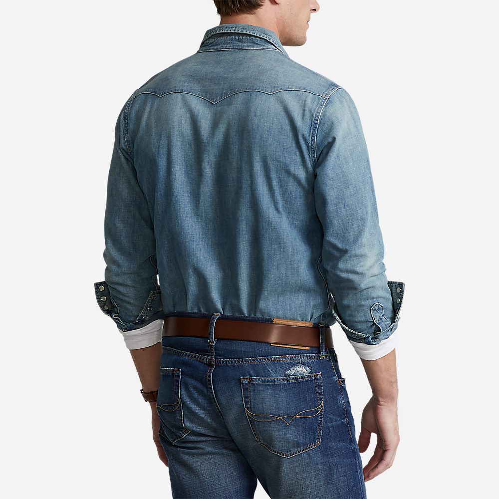 Rl Icon Long Sleeve Sport Shirt - Rl Western