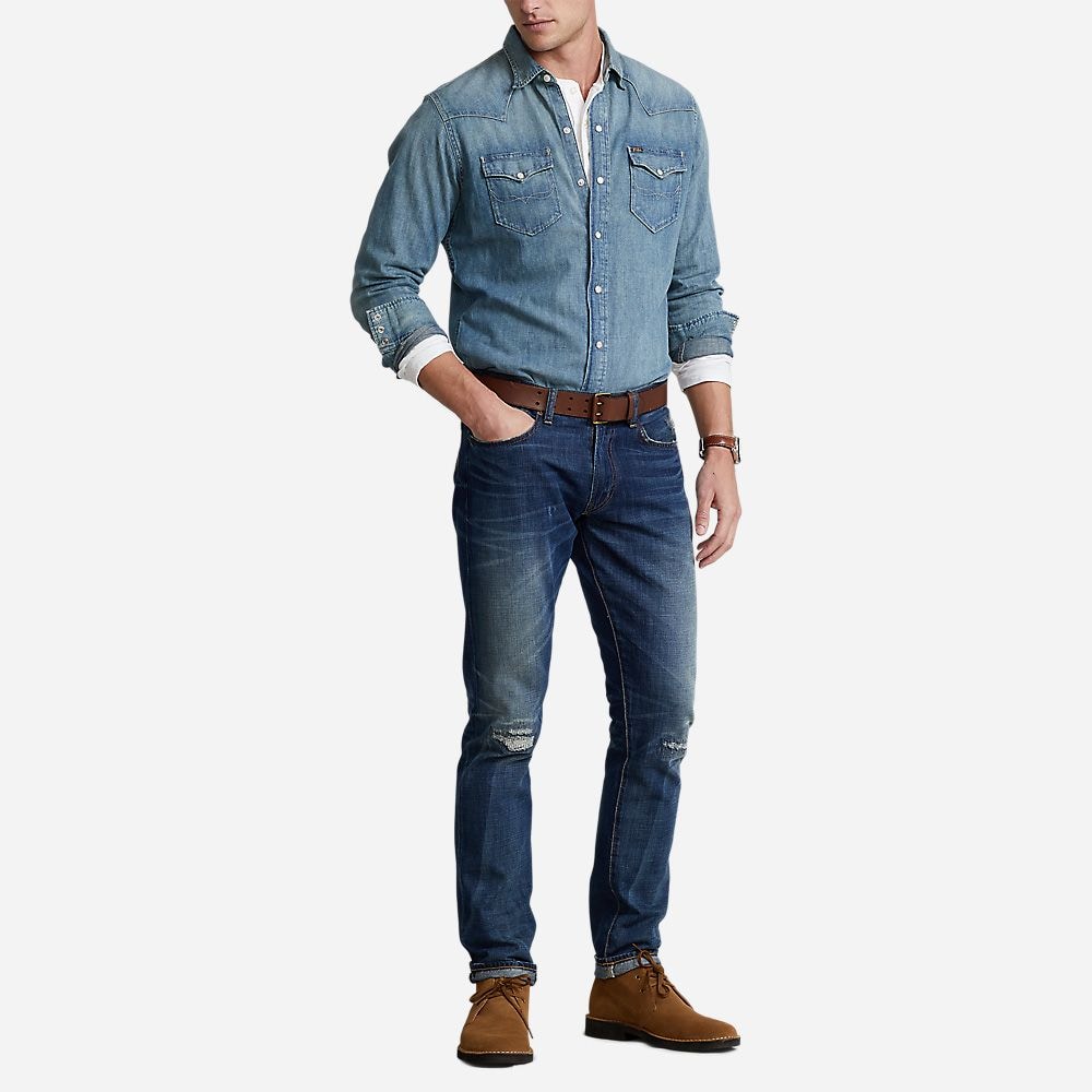 Rl Icon Long Sleeve Sport Shirt - Rl Western