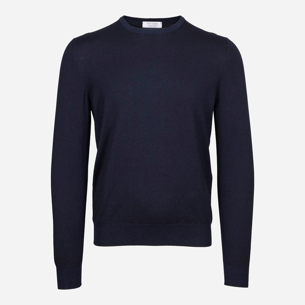 Crew Neck Cashmere - 599 Navy
