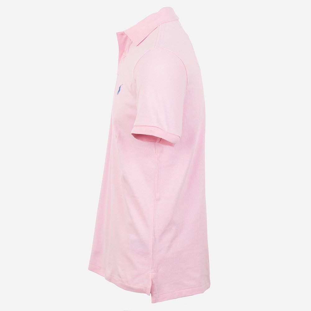 Custom Slim Fit Mesh Polo Shirt - Carmel Pink