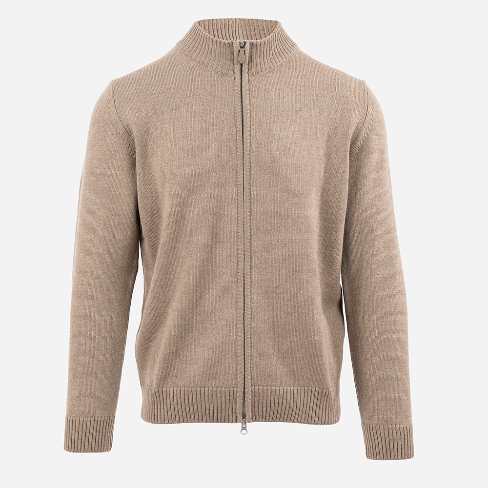 Wool Zip - Camel