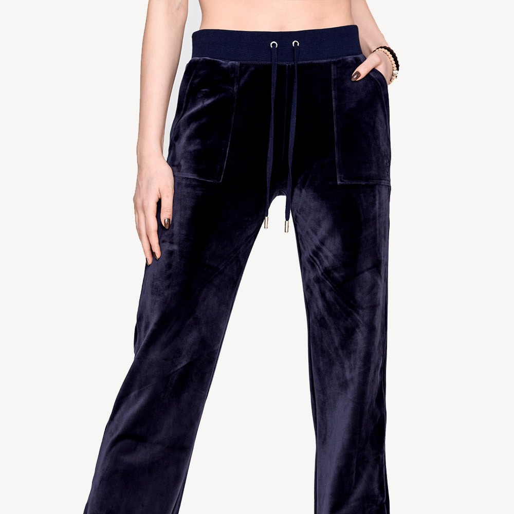 Del Ray Velour Pant - Night Sky