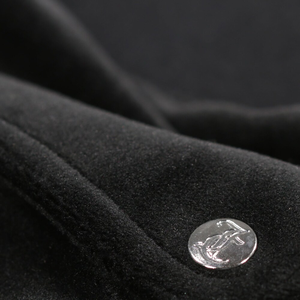Robertson Velour Zip - Black