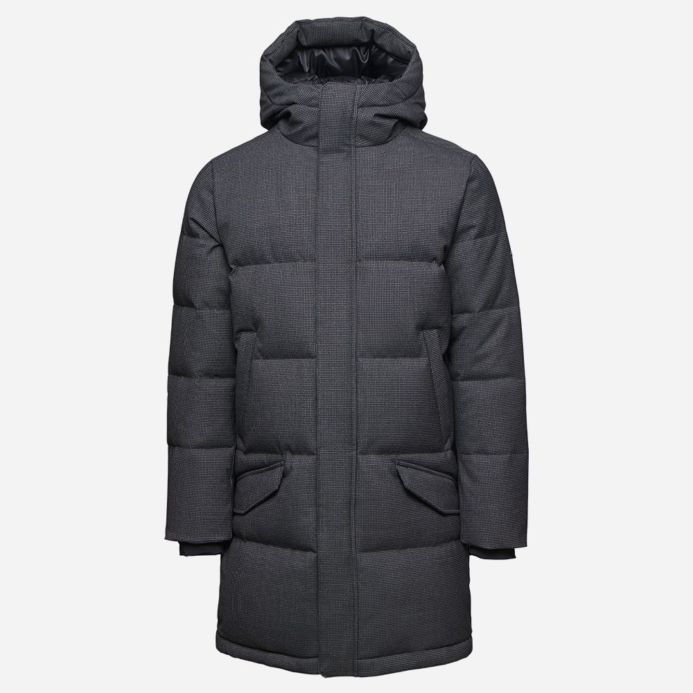 Ontaria Parka Wool Grey/Dogtooth