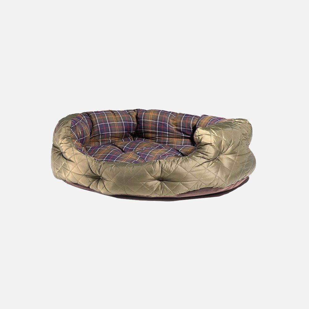 Quilted Dog Bed 35" - Olive