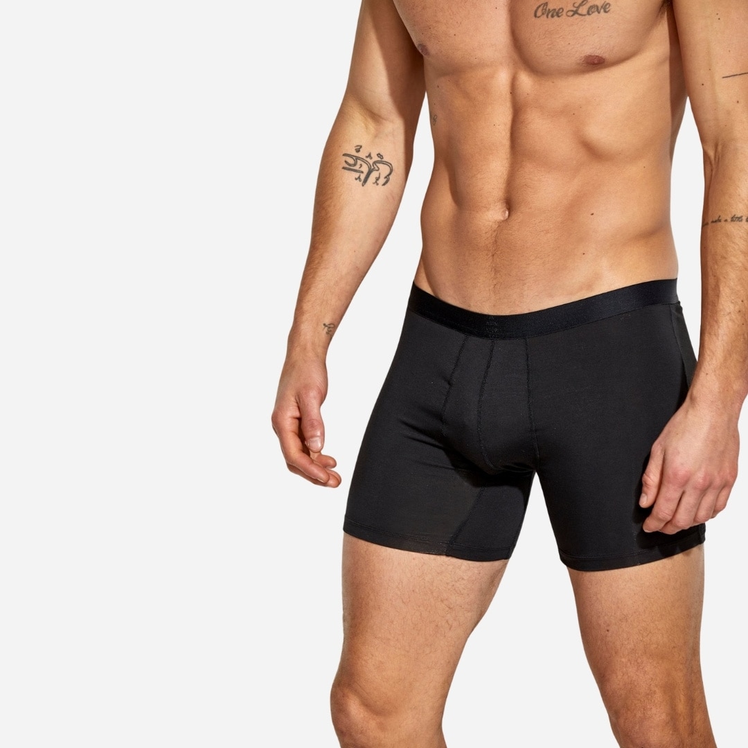 2 Pack Ecovero Pouch Boxer - Black