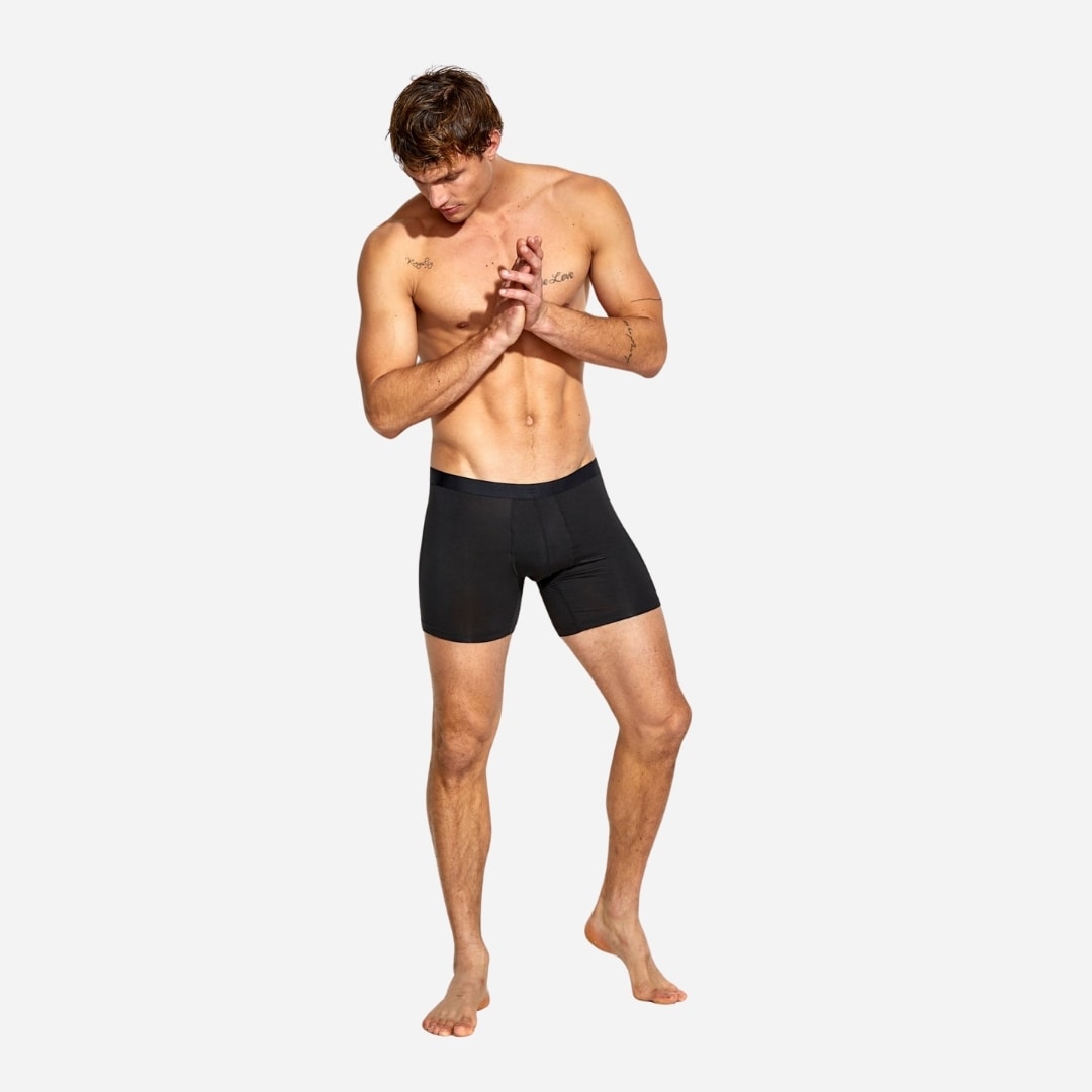 2 Pack Ecovero Pouch Boxer - Black