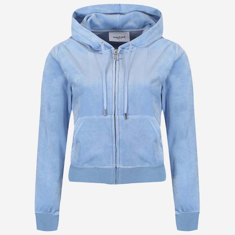 Robertson Velour Zip Della Robbia Blue