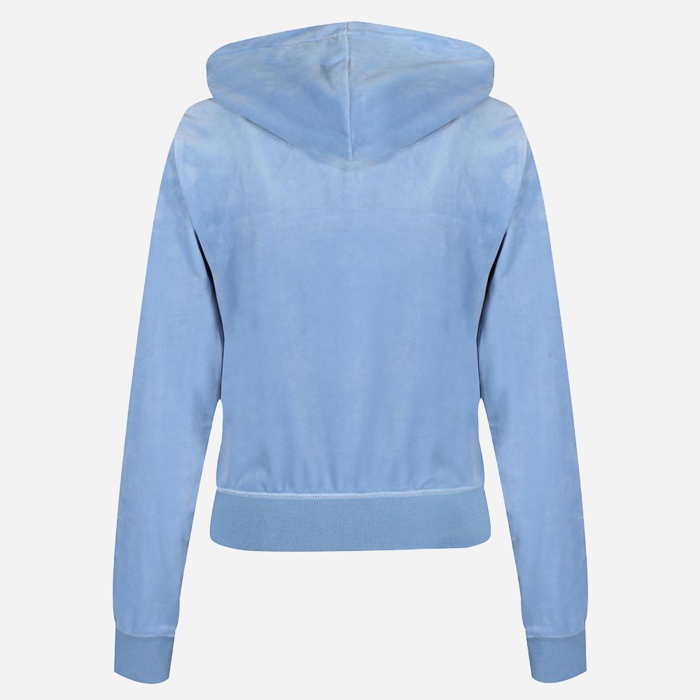 Robertson Velour Zip Della Robbia Blue