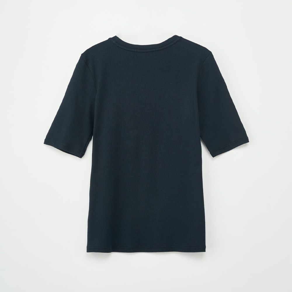 Marianne Rib Tee - Navy