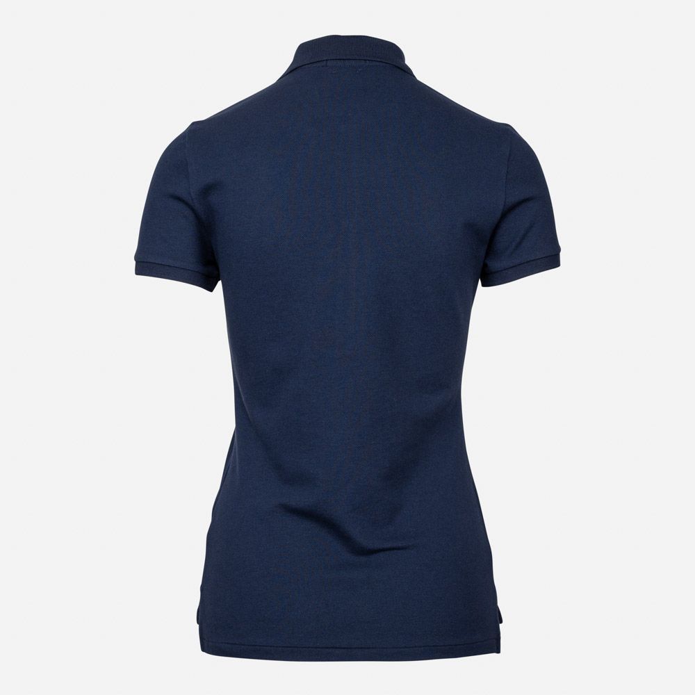 Slim Fit Stretch Polo Shirt - Navy