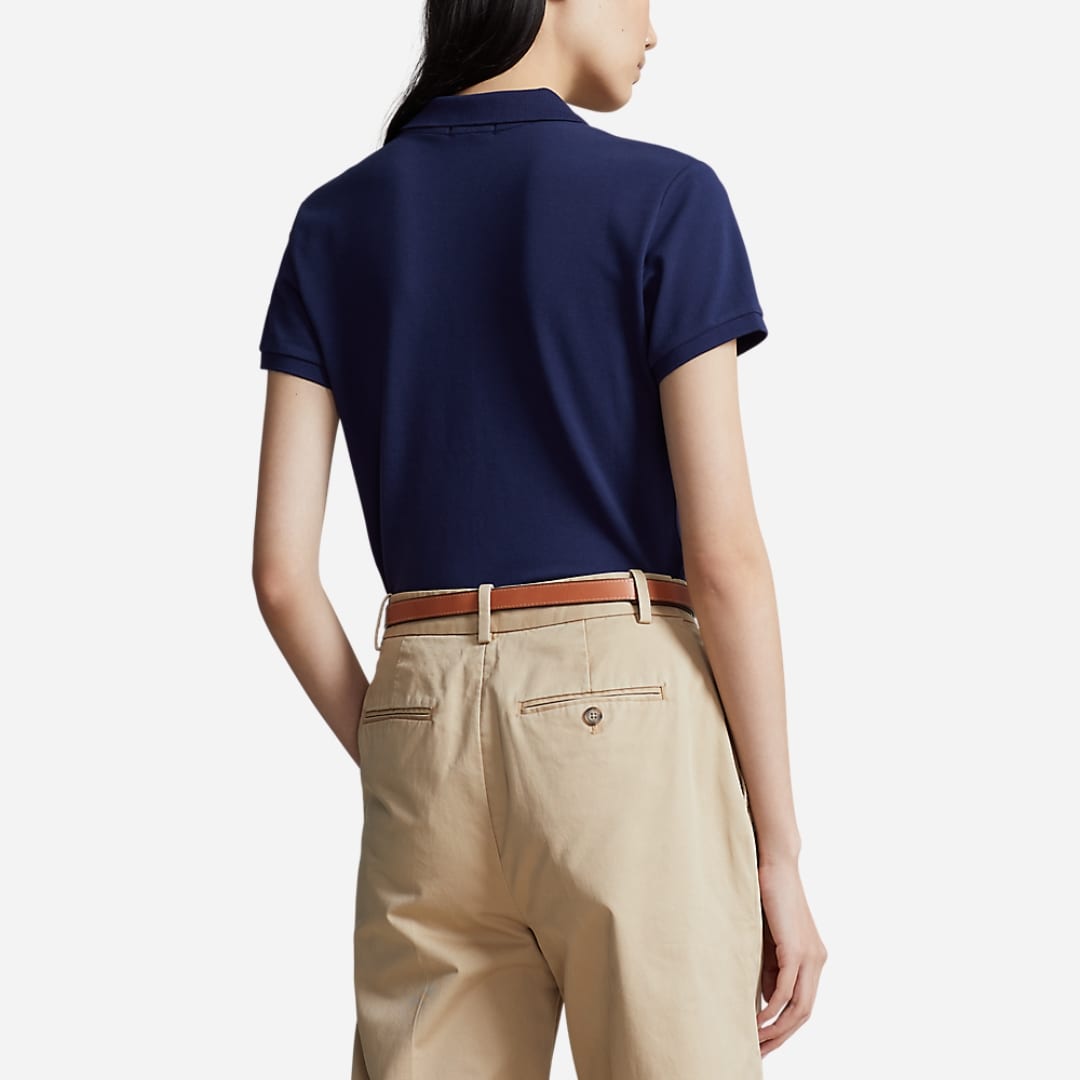 Slim Fit Stretch Polo Shirt - Navy