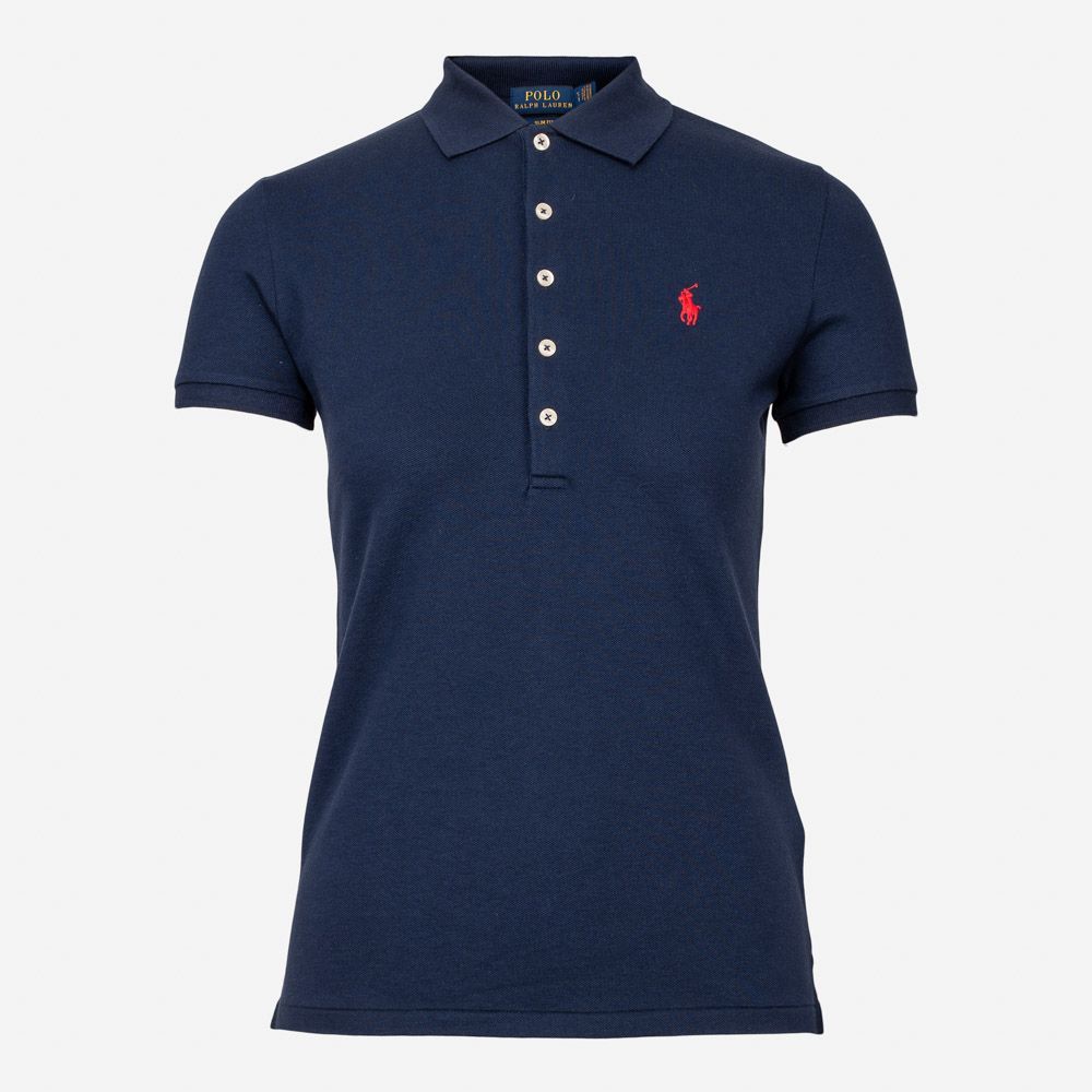 Slim Fit Stretch Polo Shirt - Navy