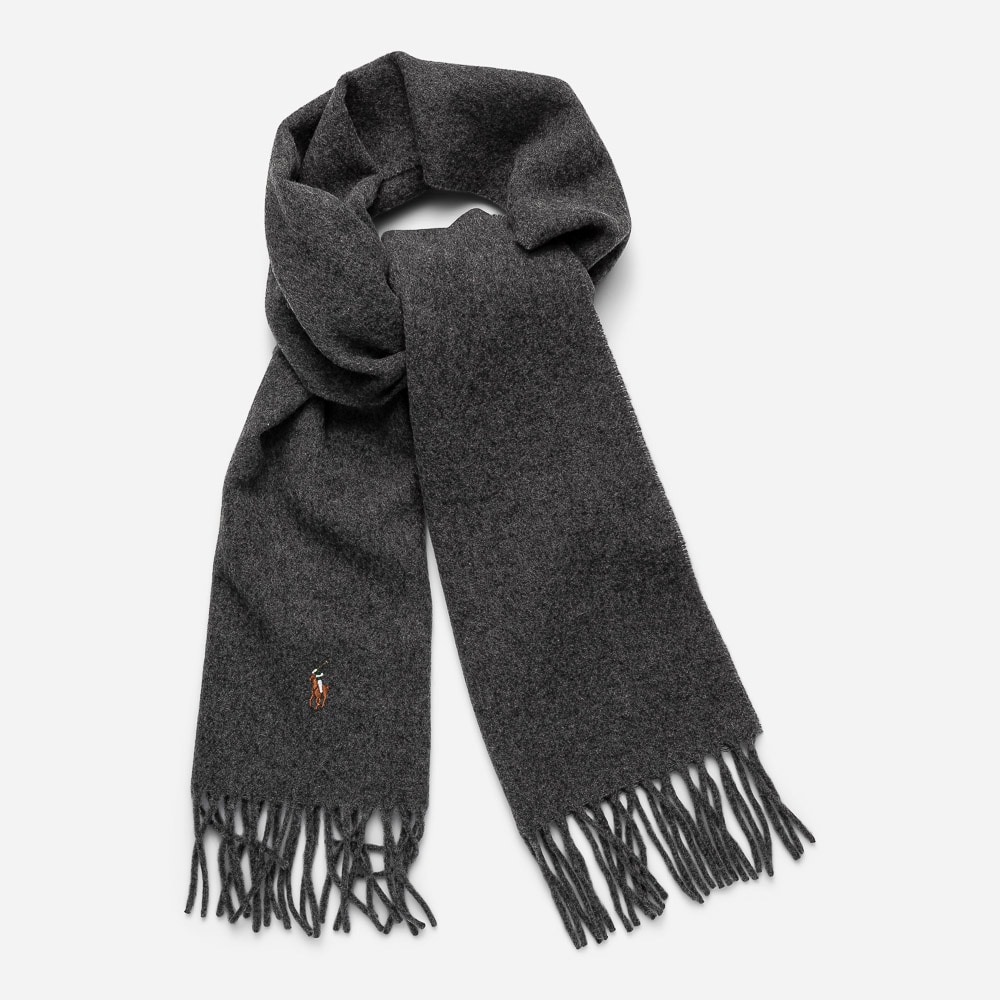 Sign It Wool-Oblong Scarf Charcoal Hthr