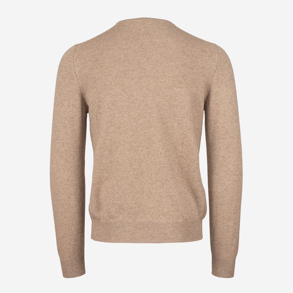 Crew Neck Cashmere - Beige