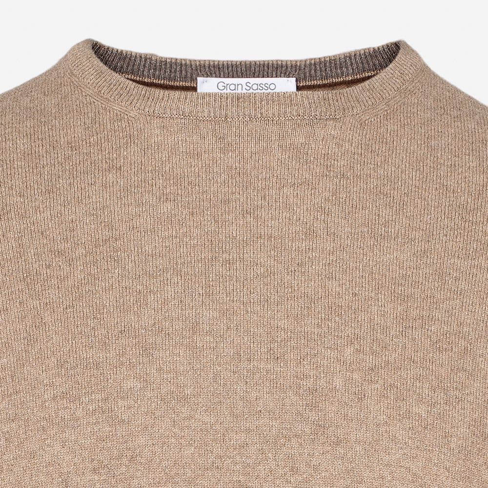 Crew Neck Cashmere - Beige