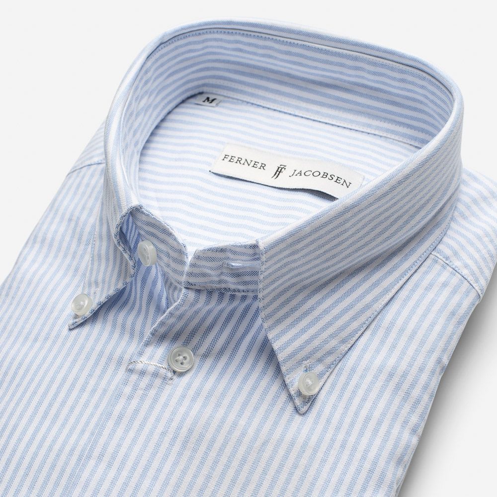 Regular Oxford Button Down - Blue/White Stripes