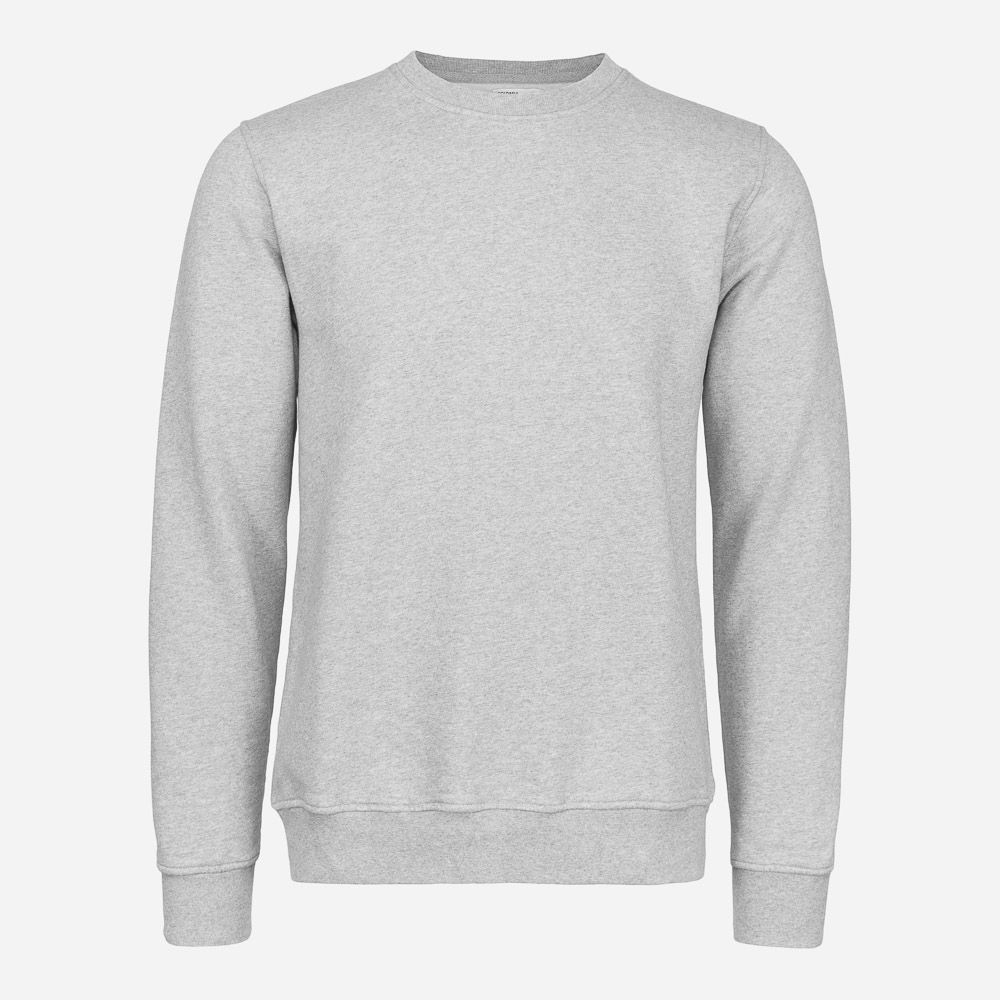 Classic Organic Crew - Heather Grey