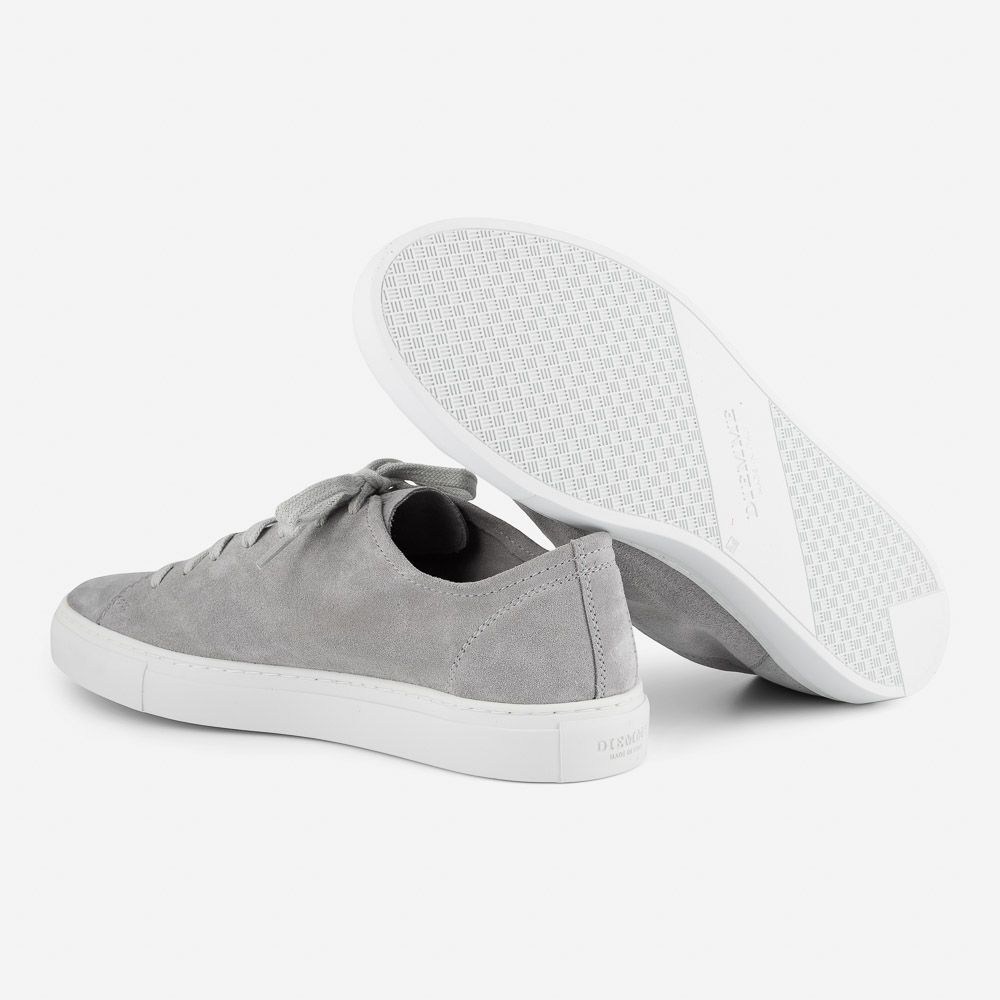 Loria Low Grey Suede