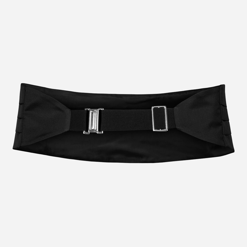 Cummerband Glatt Sort