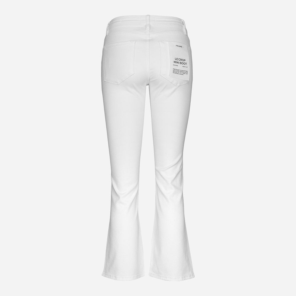 Le Crop Mini Boot Blanc