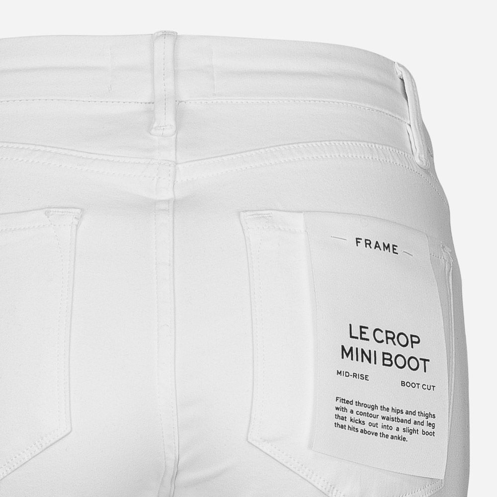 Le Crop Mini Boot Blanc