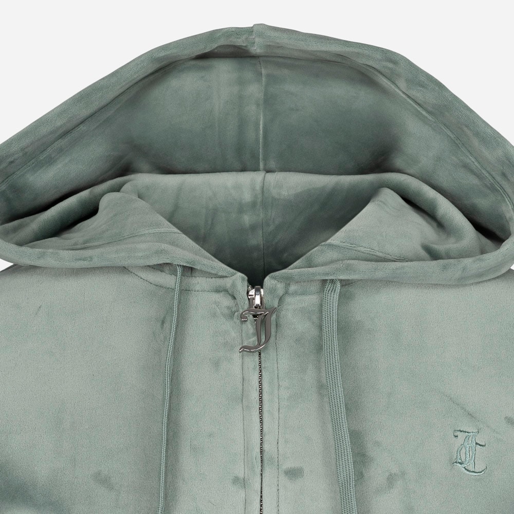 Robertson  Velour Zip Chinois Green