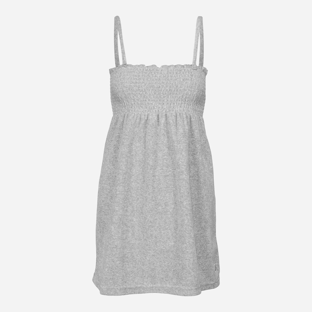 Smock Towelling Dress Silver Marl