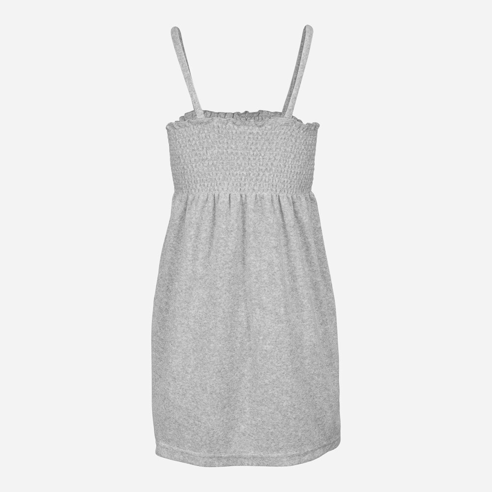 Smock Towelling Dress Silver Marl
