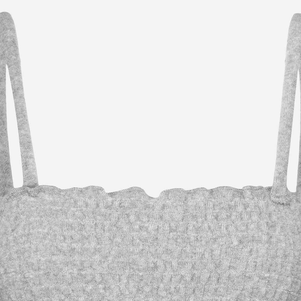 Smock Towelling Dress Silver Marl