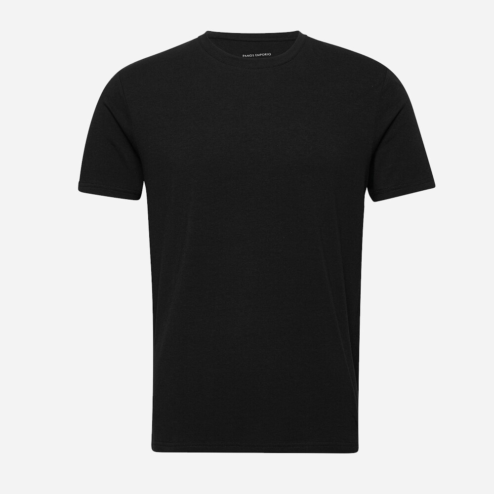 T-Shirt Crewneck Bamboo-Cotton - Black