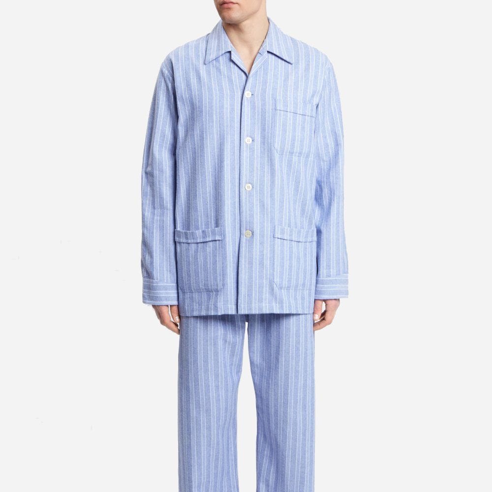 Arran Brushed - Blue Stripes
