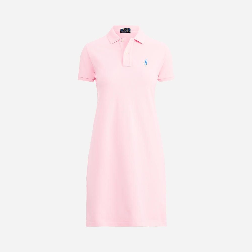 Polo Lcy Drs-Short Sleeve-Casual Dress Carmel Pink/C7349