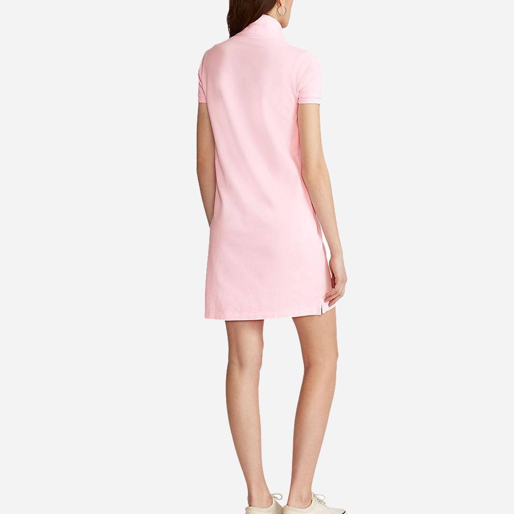 Polo Lcy Drs-Short Sleeve-Casual Dress Carmel Pink/C7349