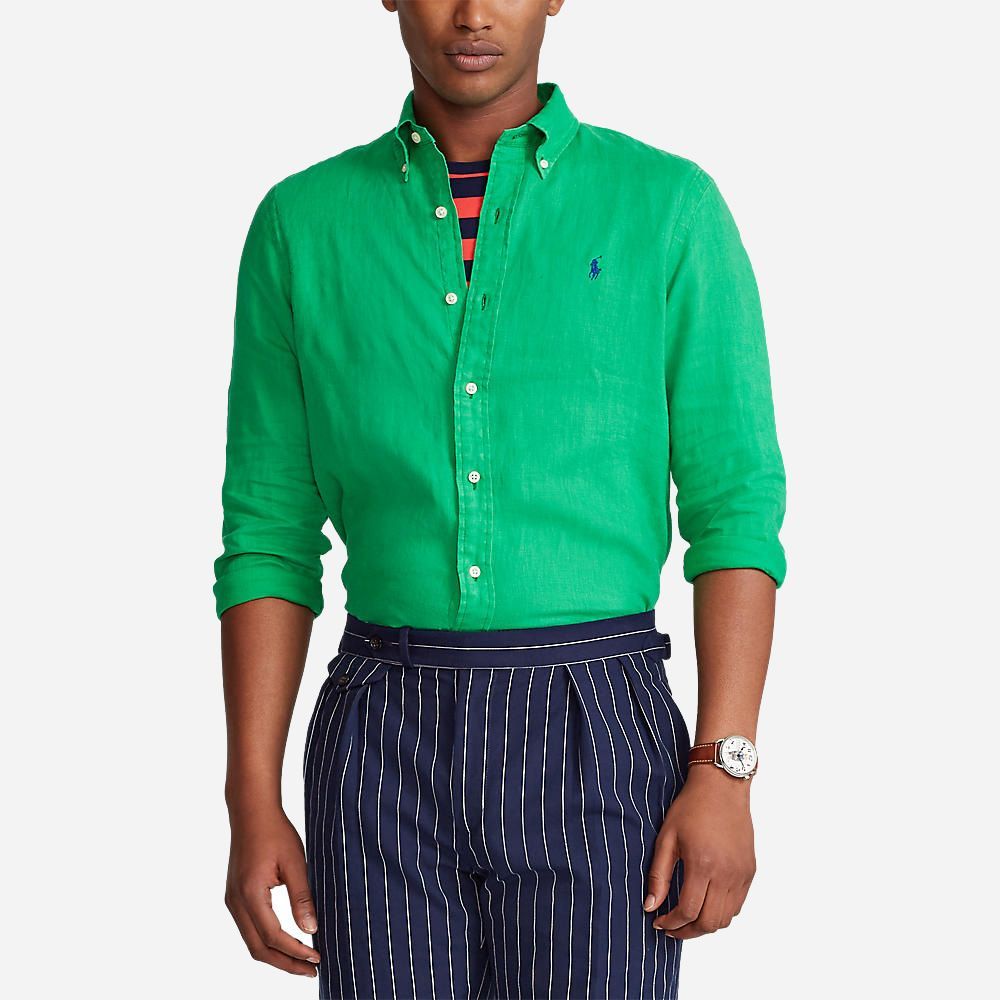 Slbdppcs-Long Sleeve-Sport Shirt Golf Green