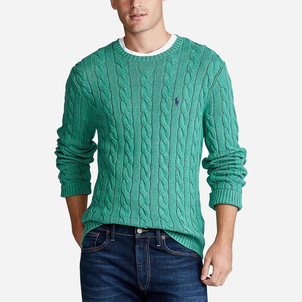 Ls Driver Cn-Long Sleeve-Sweater Potomac Green Heather