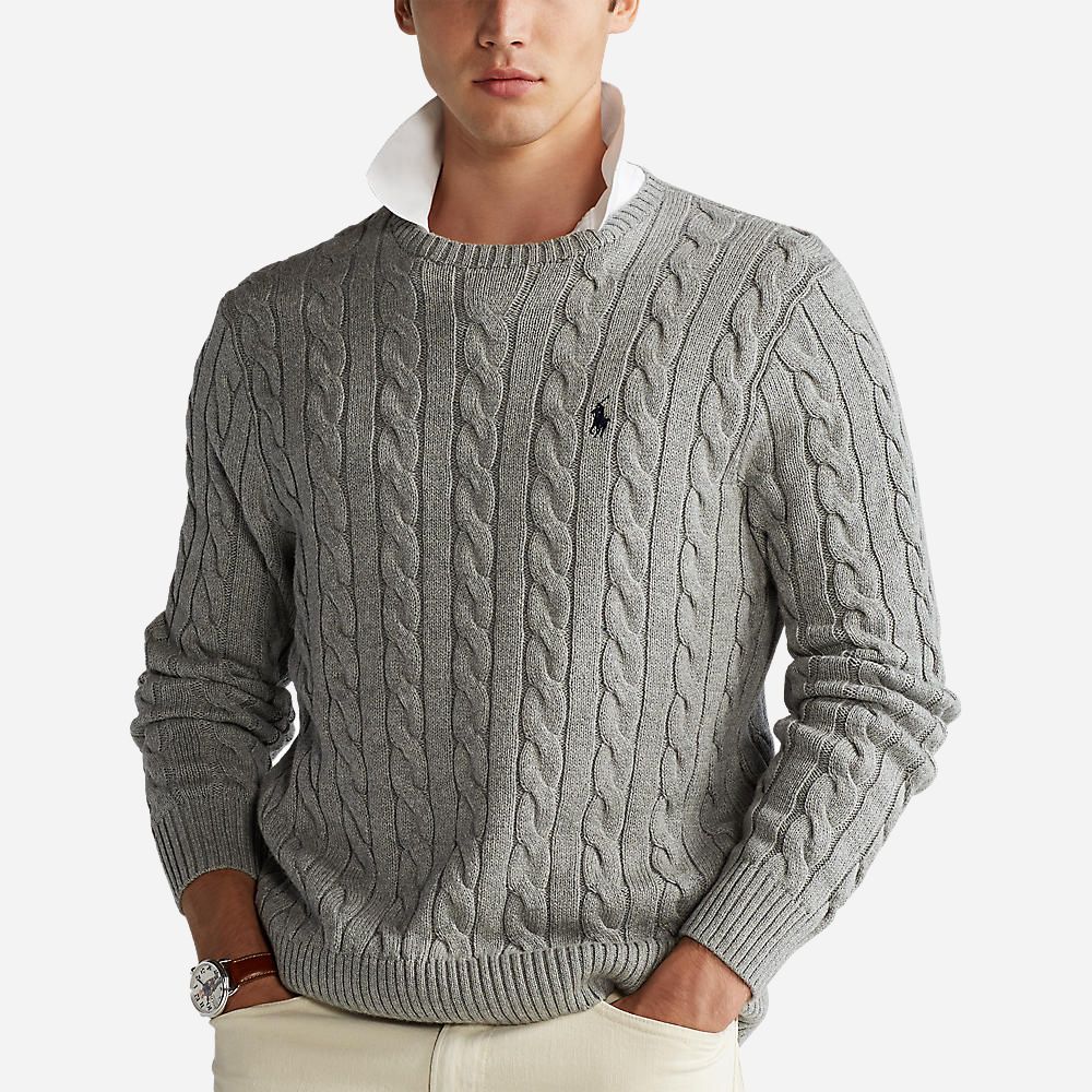 Ls Driver Cn-Long Sleeve-Sweater Fawn Grey Heather