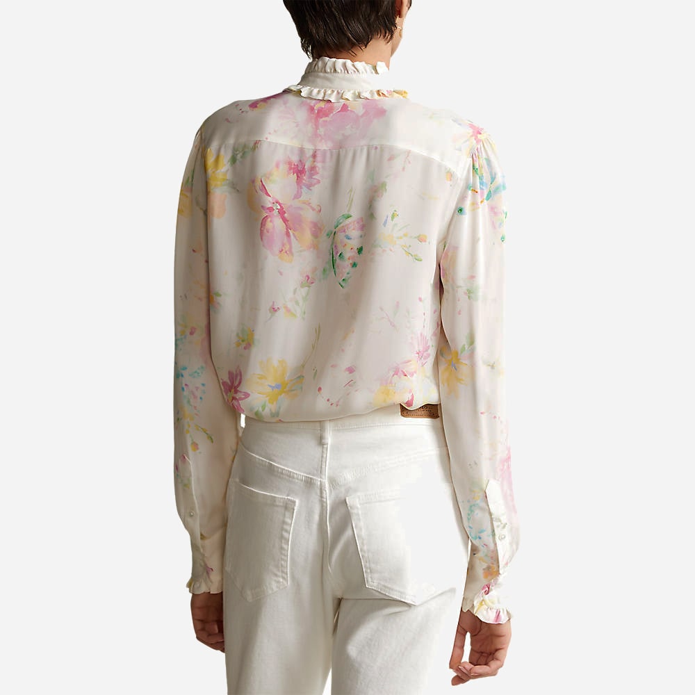Ls Jud St-Long Sleeve-Shirt 1025 Pink Petal Floral