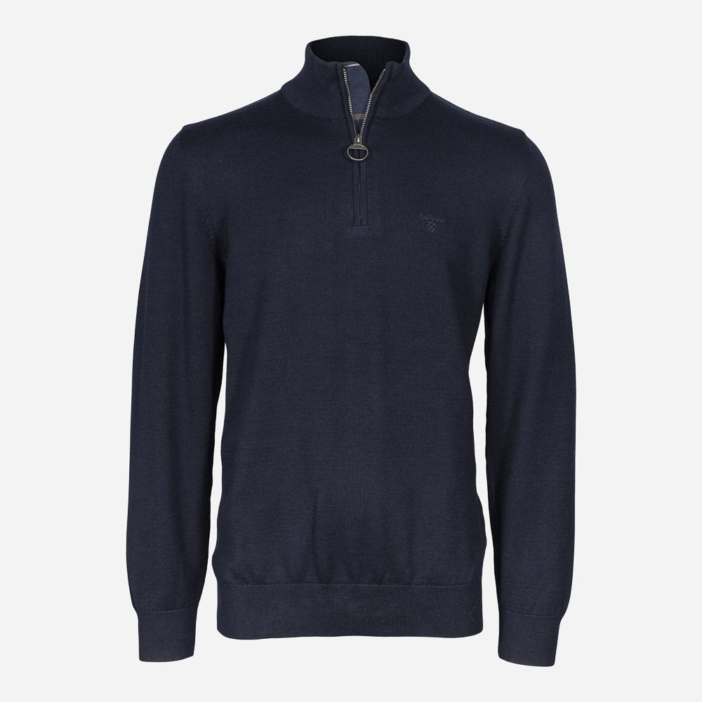 Half Zip Cotton Navy