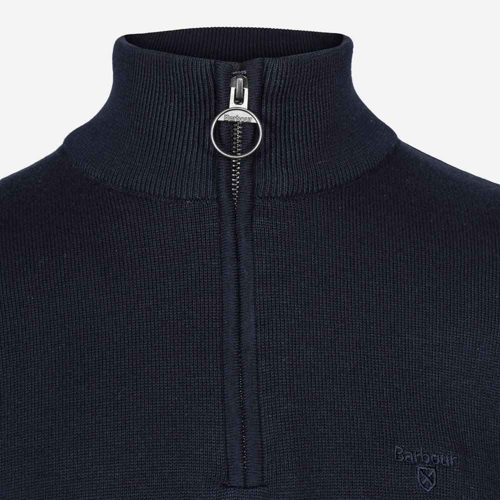 Half Zip Cotton Navy