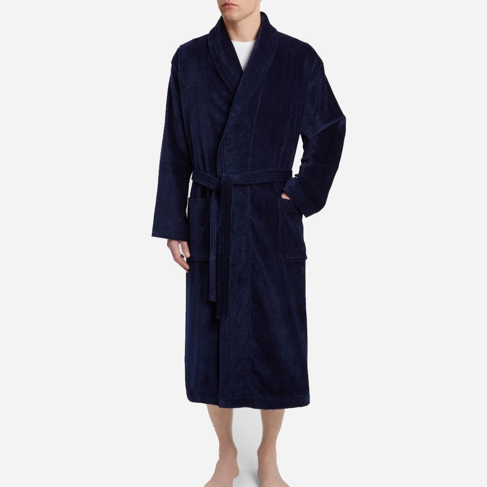 Triton Men'S Robe - Navy
